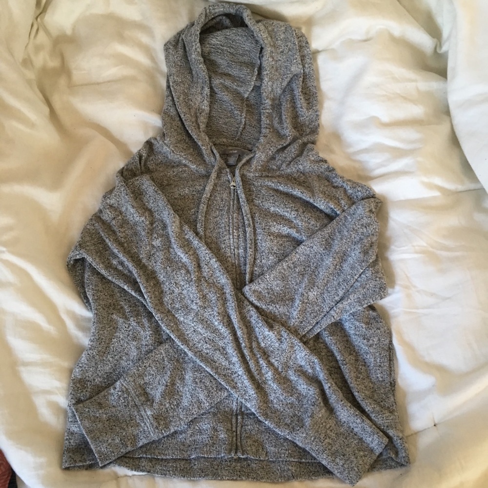 Aerie zip up cropped hoodie